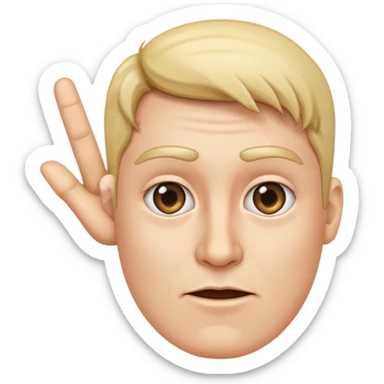 a finger pointing at the reader sticker