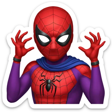 Web-Slinger hero fake sticker