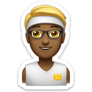 Programador programando sticker