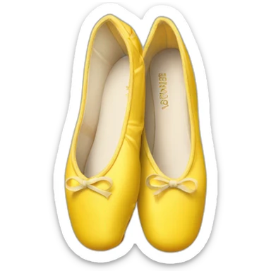 Yellow pointe shoes sticker
