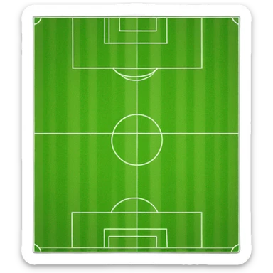 soccer pitch sticker