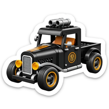 Lego Rat truck hot rod  sticker
