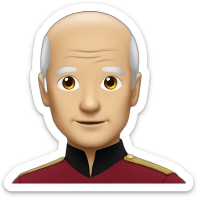 Young Captain Picard sticker
