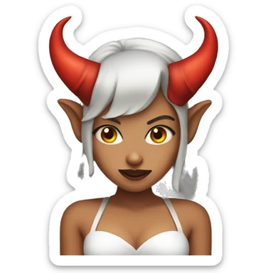 Devil girl sticker