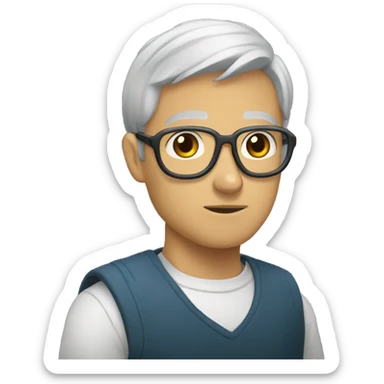 persona riccia sticker