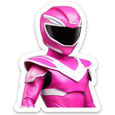 Pink Mighty Morphpon Power Ranger sticker