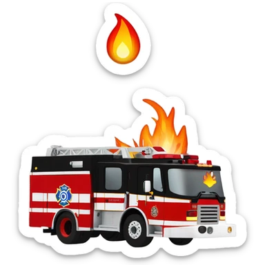 Fire engine with south metro fire rescue logo sticker