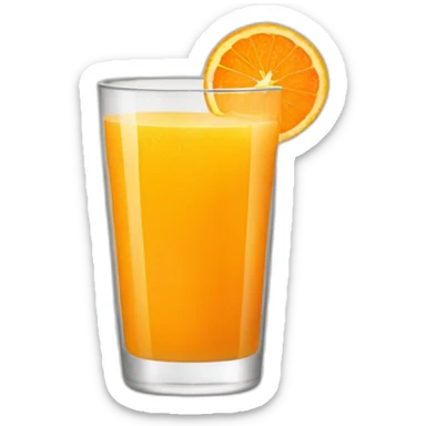 orange juice sticker