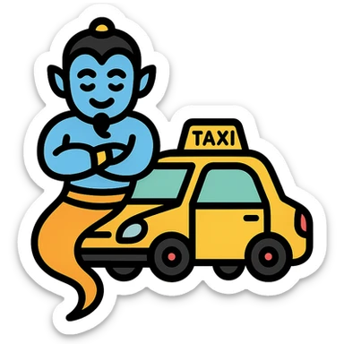 Djinn flying taxi sticker