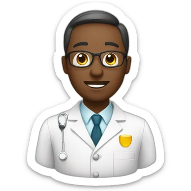 White Pharmacist sticker