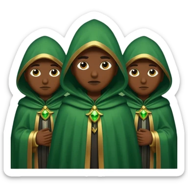 green Cloaked night guards sticker