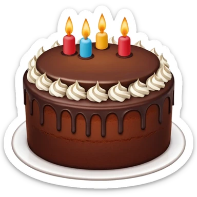 chocolate cake with the name Yoselyn sticker