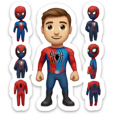 Spider-Man wearing a 2025 shirt sticker