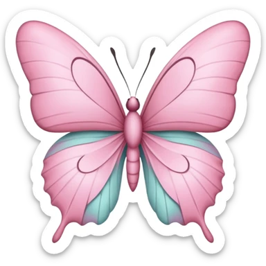 Nœud de papillon rose pastel sticker