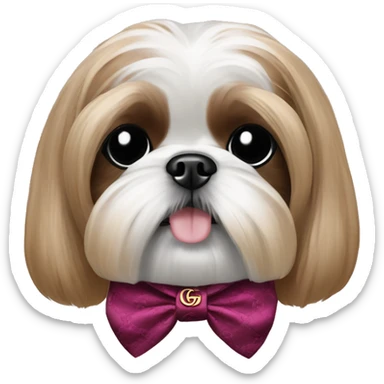 shih tzu in gucci sticker