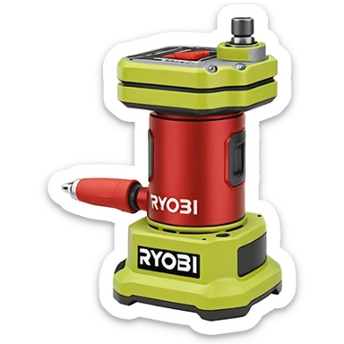 ONE+ 18V Cordless Compact Fixed Base Router RYOBI with gray with battery sticker