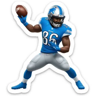 Detroit lions  sticker