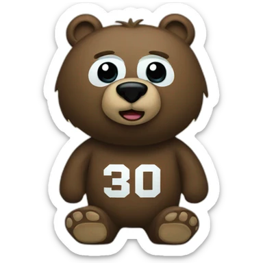 Boston Bruin Bear sticker