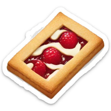 Linzer tart cookie sticker