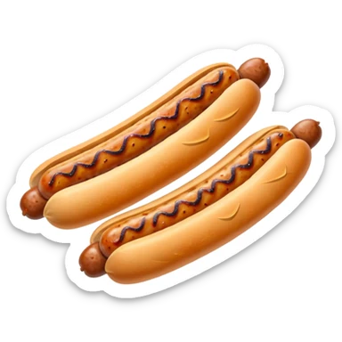 short romanian sausages with mustard sticker