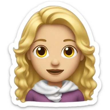 mujer alta rubia sticker