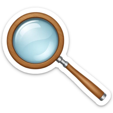 magnifying glass sticker