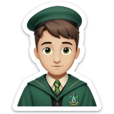 Blaise Zabini in harry potter, wear hogwarts slytherin uniform sticker