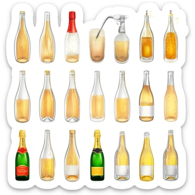 The display of so many girls’ bodies is parallel to the displays of empty champagne bottles whose contents were shaken and sprayed sticker