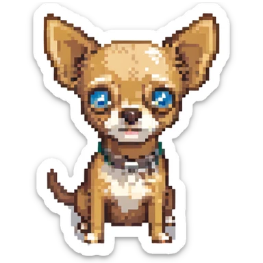 black and tan chihuahua sticker