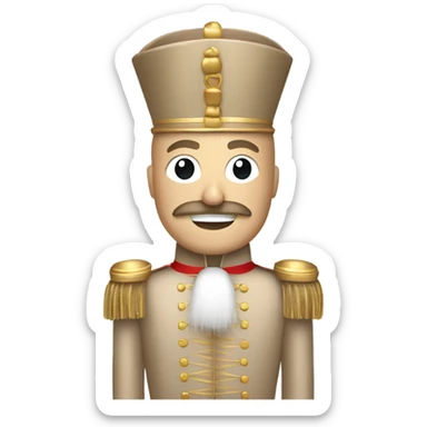 Beige nutcracker  sticker