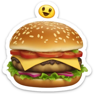 Tortue hamburger  sticker