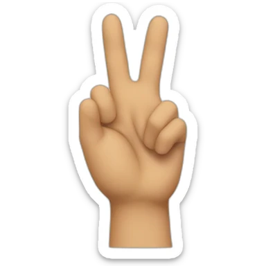 positivity hand sign sticker