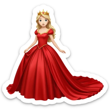 a red princess dress




























 sticker