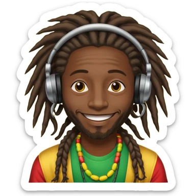 reggae dj sticker
