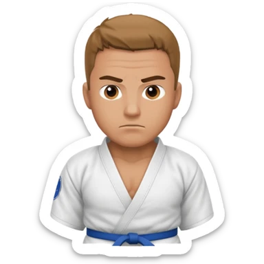 Judo man sticker