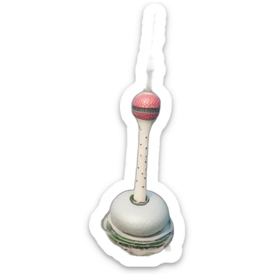 Oriental Pearl Tower，Aerial View sticker