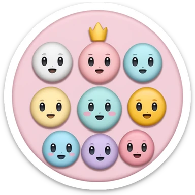 Create a cute, small 3D sticker in a realistic digital illustration style, with soft textures and pastel colors. Object
 sticker