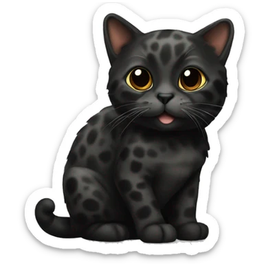 blac tortoise shell cat sticker