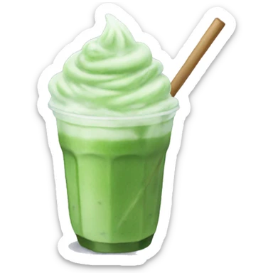 Iced matcha sticker