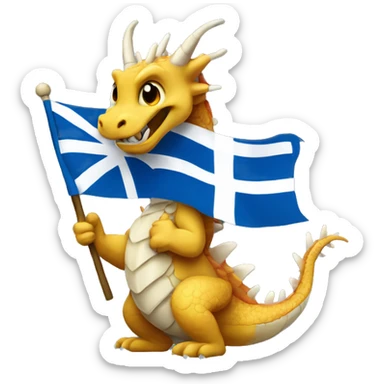 Are Dragon holding A Finnish Flag sticker