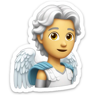 un voleur avec des ailes d'ange sticker