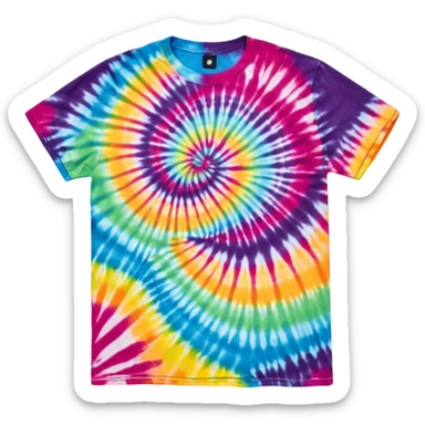 Tie dye shirt sticker