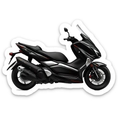 yamaha xmax 300 black with futuristic airbrush  sticker