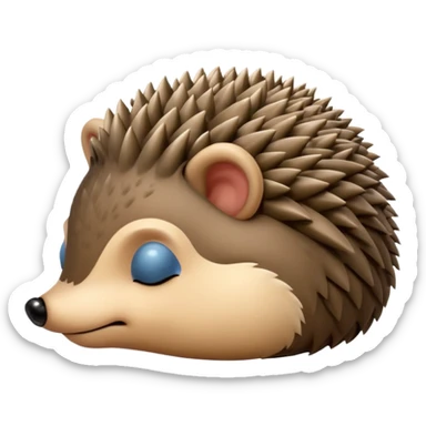 Sleeping Hedgehog sticker