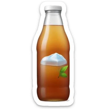 Iced tea bottle sticker