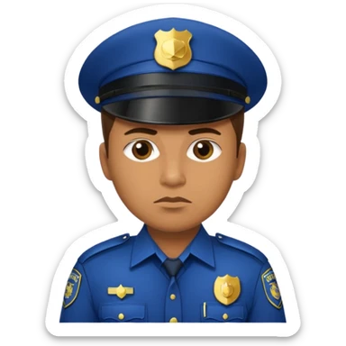 police captain rank sticker