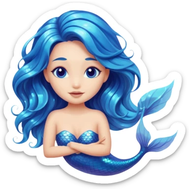 Iridescent mermaid sticker