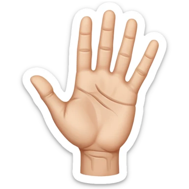 hand waving goodbye sticker