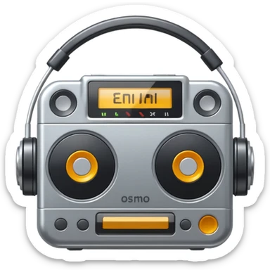 circular walkman sticker