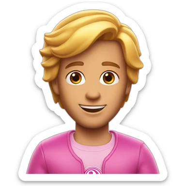 k letter from ken from barbie the movie sticker